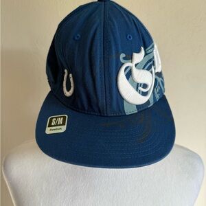 Men’s S Blue Reebok Indianapolis Colts Sporty Embroidered Casual Fitted Hat